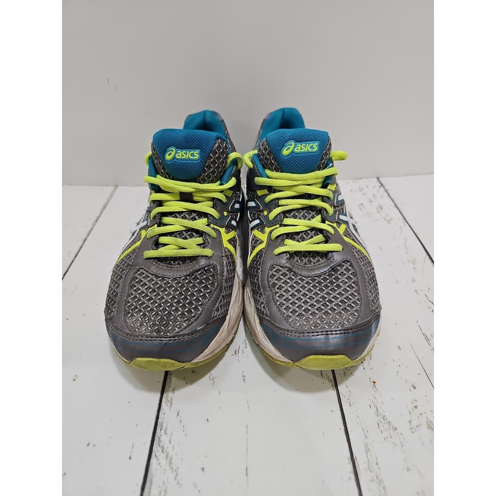 Shoes ASLCS GEL-FLUX-3 Women's Sz. 10M Gray Blue & Yellow F910516BJ Fabric